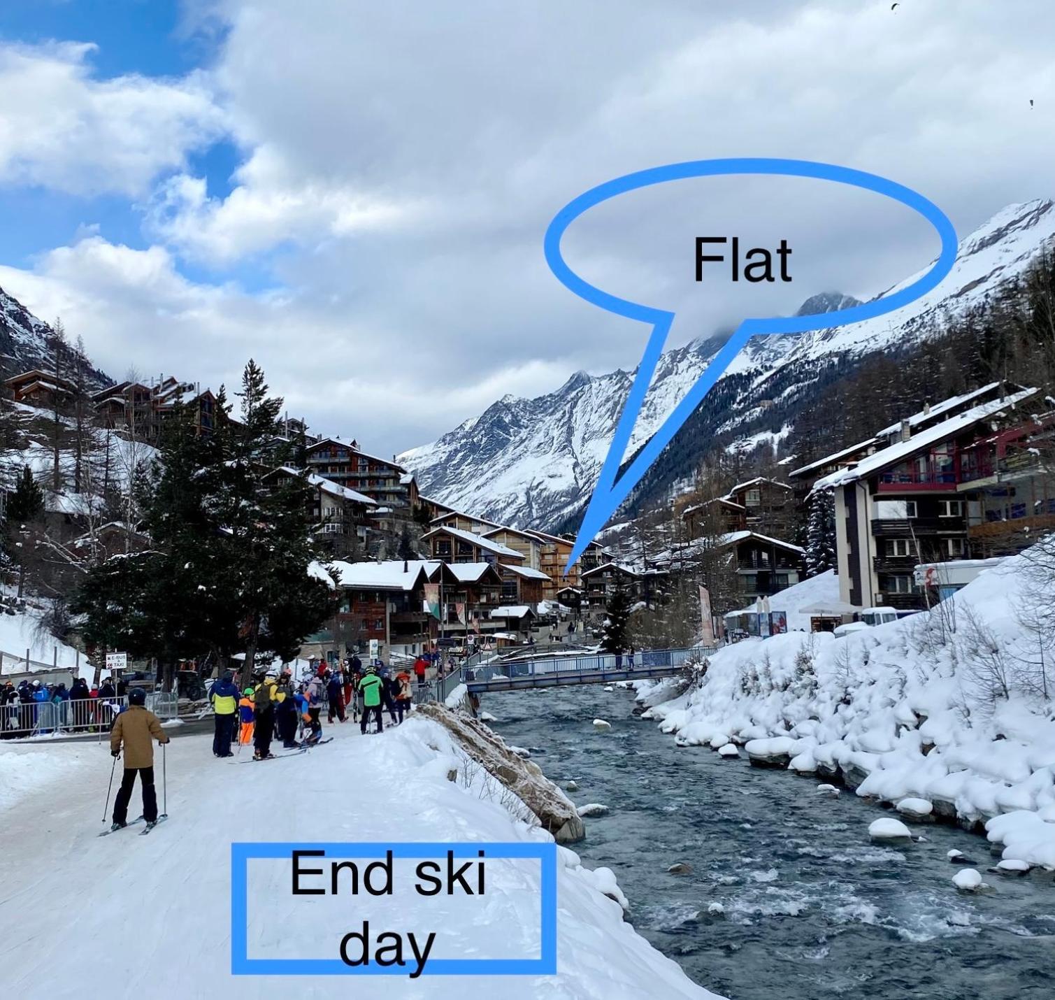 Studio Wolli - Stylish & Central - Steps To Matterhorn Gondola Zermatt Bagian luar foto